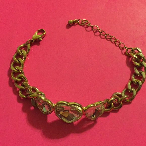 Women's bracelet with heart shaped gems - Picture 3 of 4
